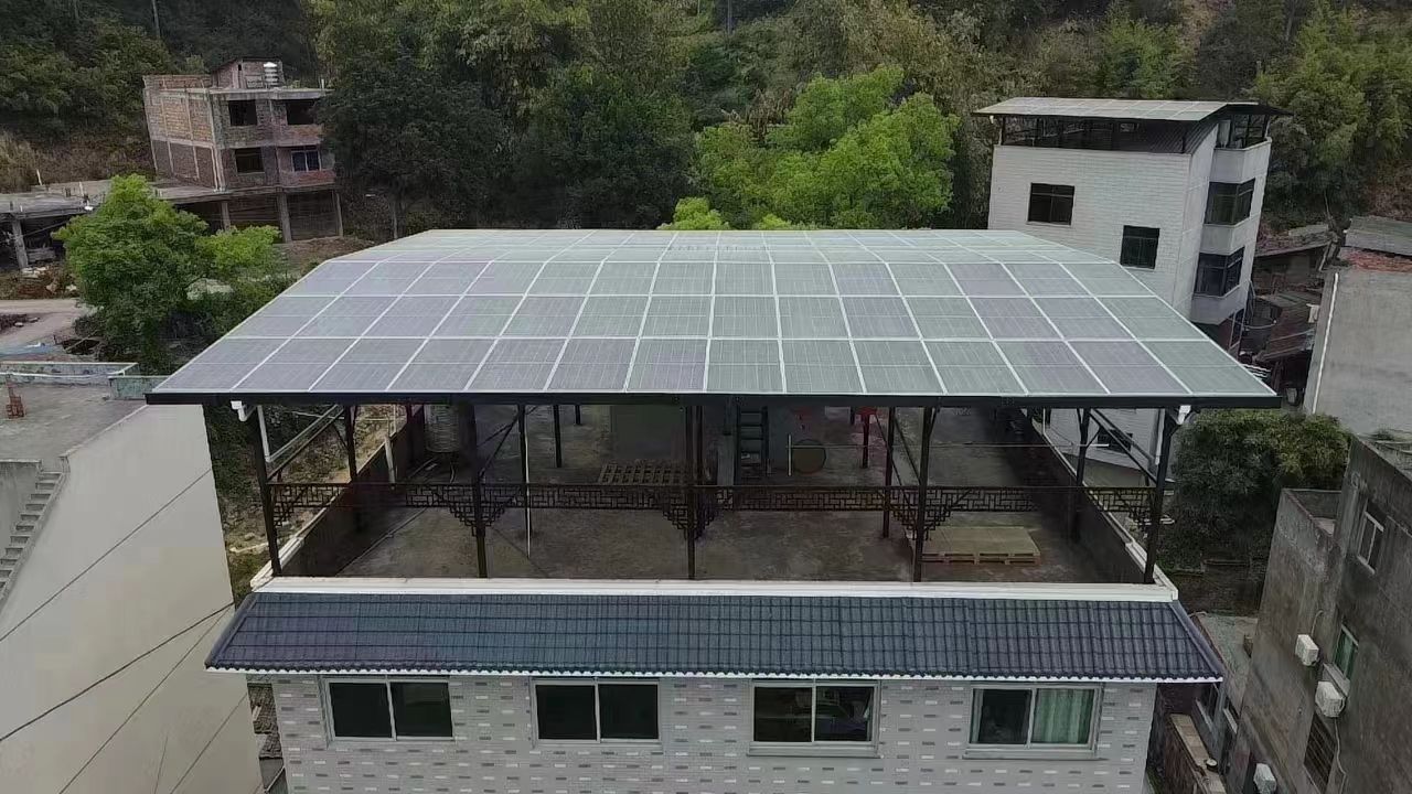 兰州15kw+10kwh自建别墅家庭光伏储能系统